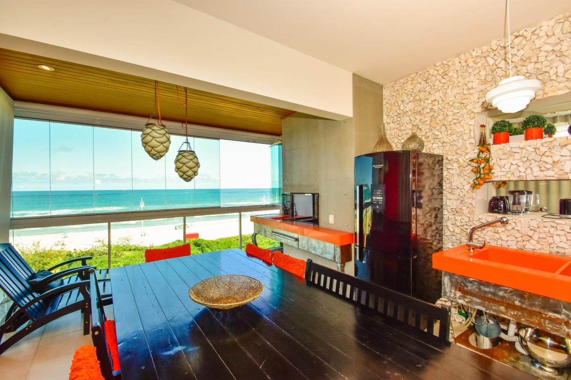 Apartamento Frente Mar Na Praia Do Santinho N880 Florianopolis Luaran gambar